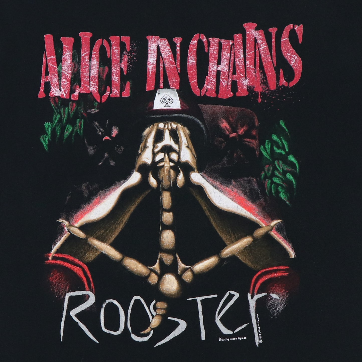 1993 Alice In Chains Rooster Shirt
