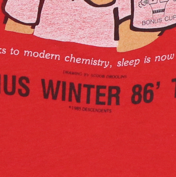 1986 Descendents Bonus Winter Tour Shirt | Authentic Vintage Tee
