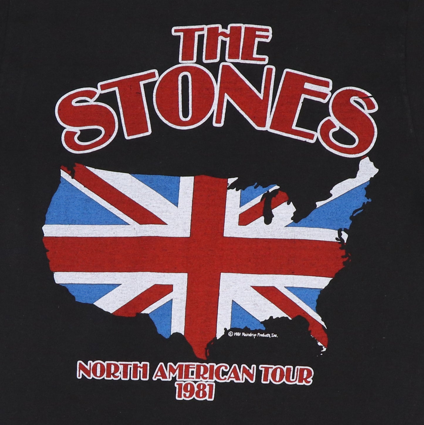 1981 Rolling Stones North American Tour Shirt