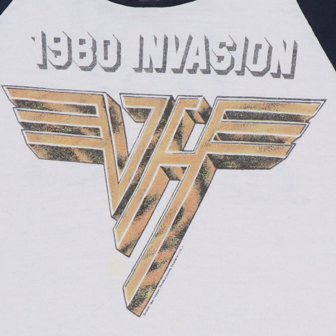 1980 Van Halen Invasion Tour Jersey Shirt