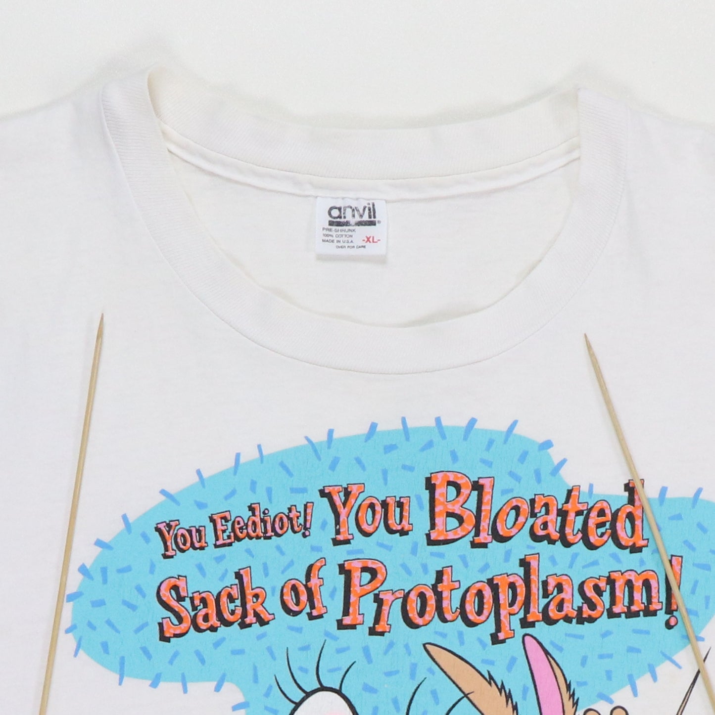 1991 Ren & Stimpy Bloated Protoplasm Shirt