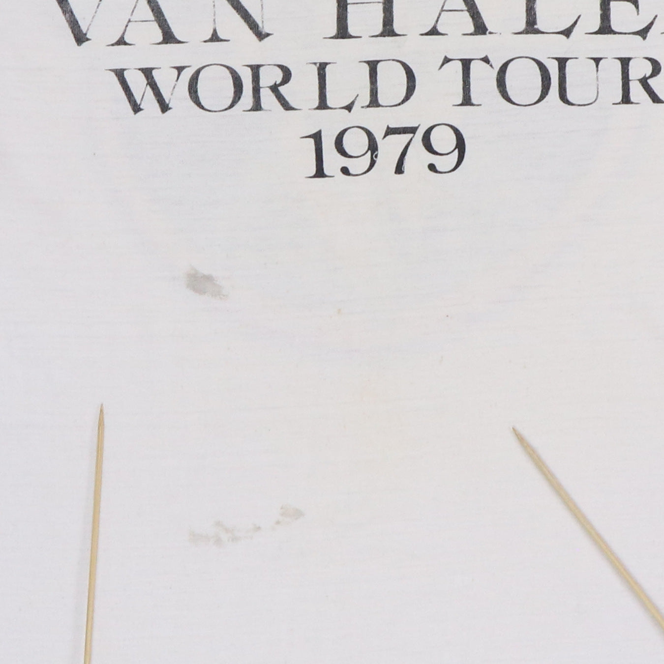 1979 Van Halen World Tour Jersey Shirt