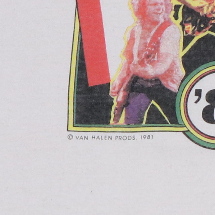 1981 Van Halen World Tour Jersey Shirt