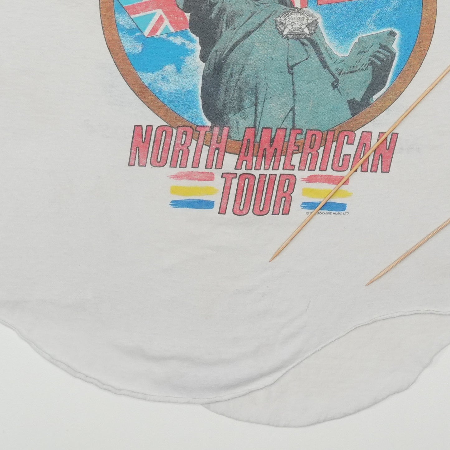 1983 The Police Synchronicity Tour Raglan Shirt Detail 4