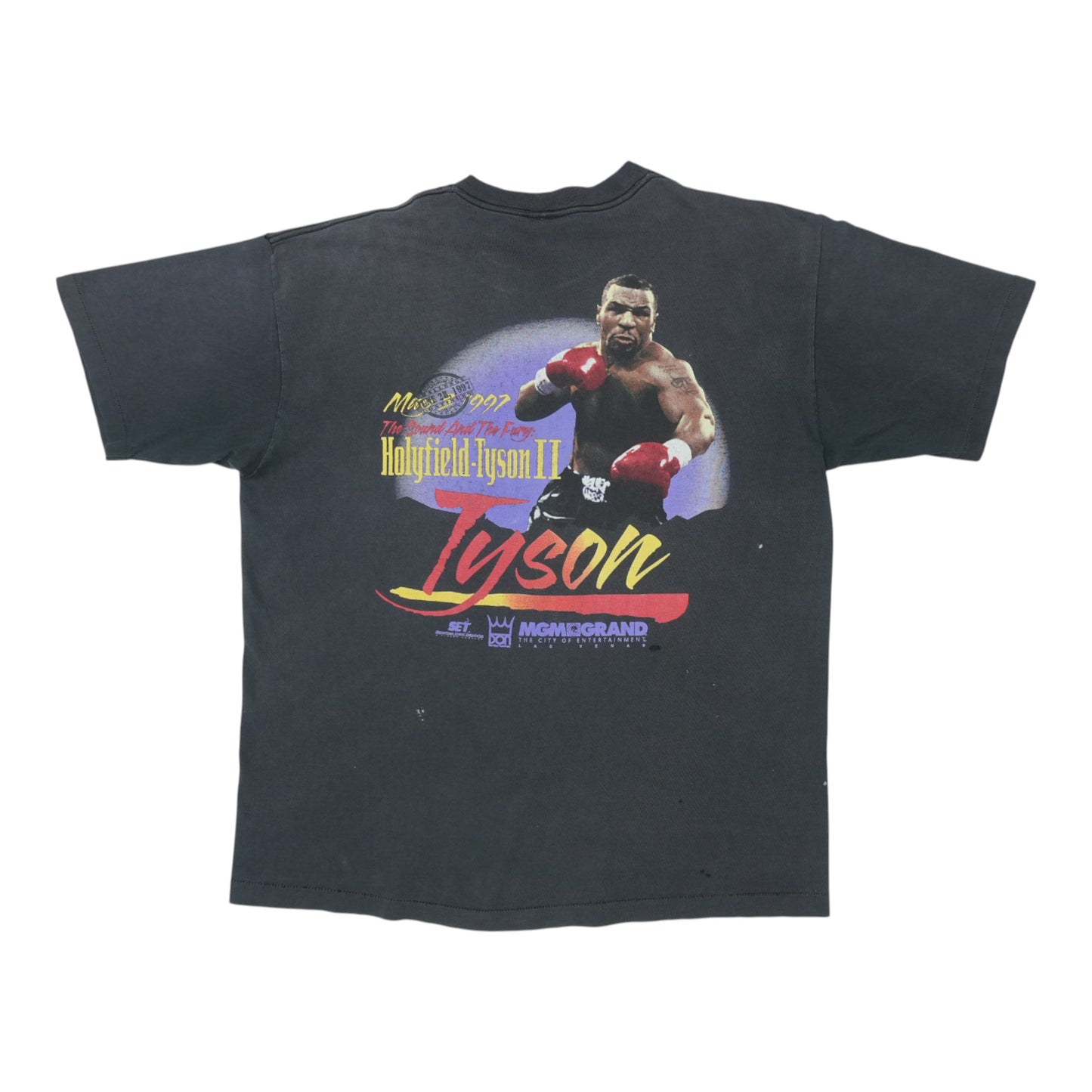 1997 Mike Tyson Holyfield Shirt Back