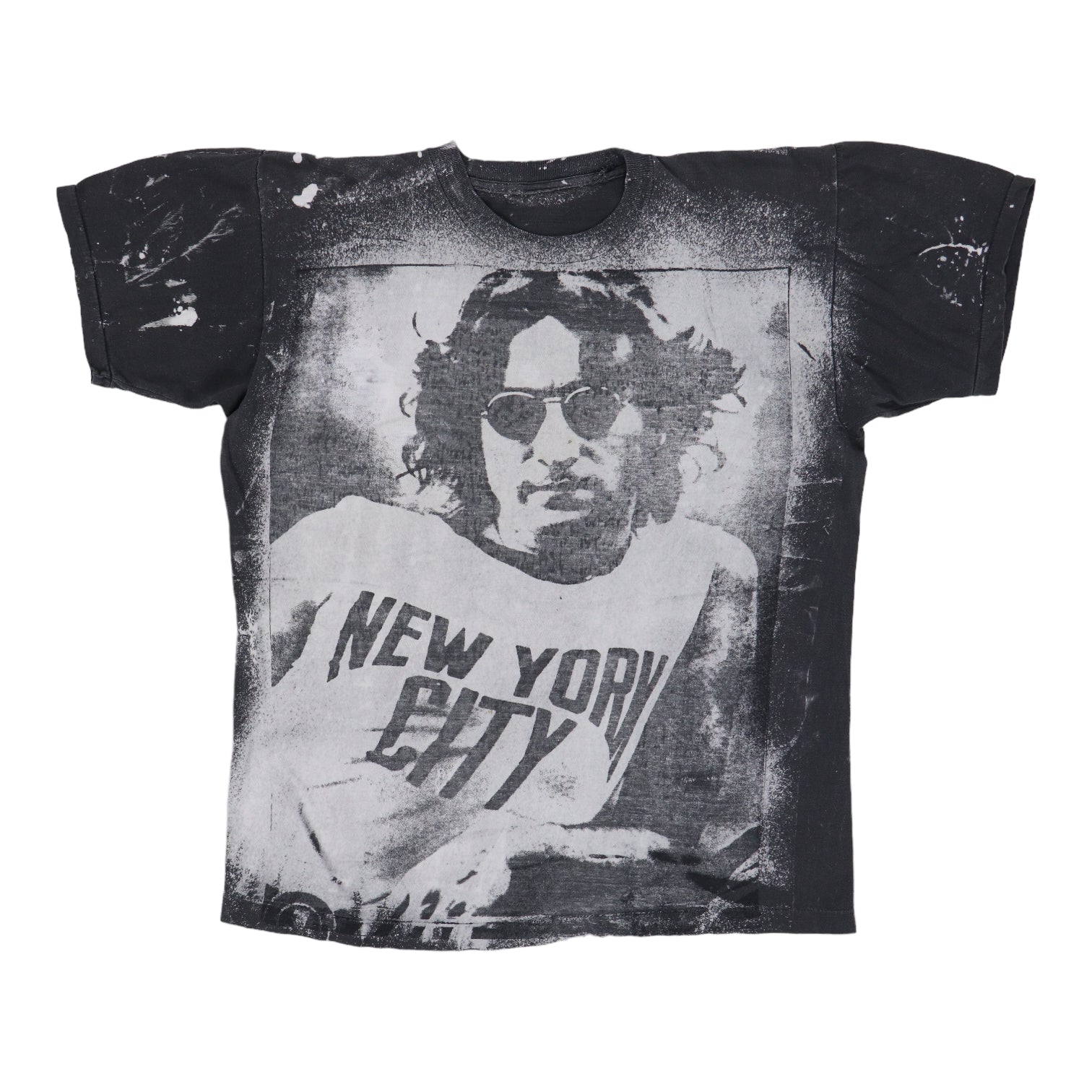 1990s John Lennon Bleach Print Shirt | Authentic Vintage Tee