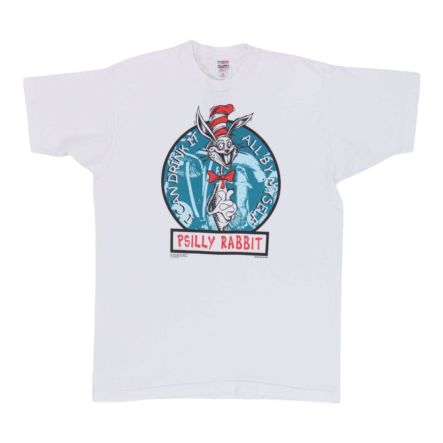 1993 Psilly Rabbit Dog Eat Dog Shirt | Authentic Vintage Tee