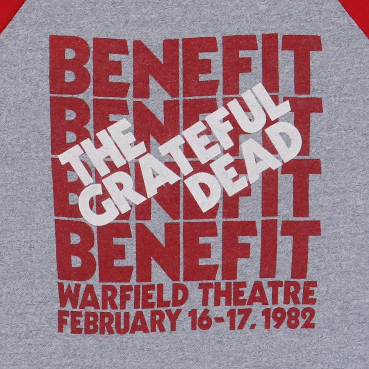1982 Grateful Dead Warfield Theatre Concert Jersey Shirt
