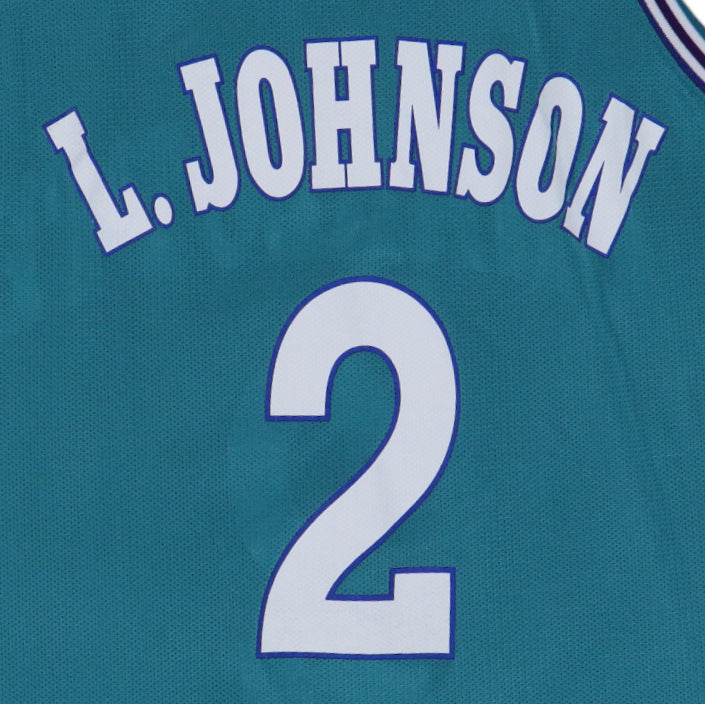 1990s Larry Johnson Charlotte Hornets NBA Basketball Jersey