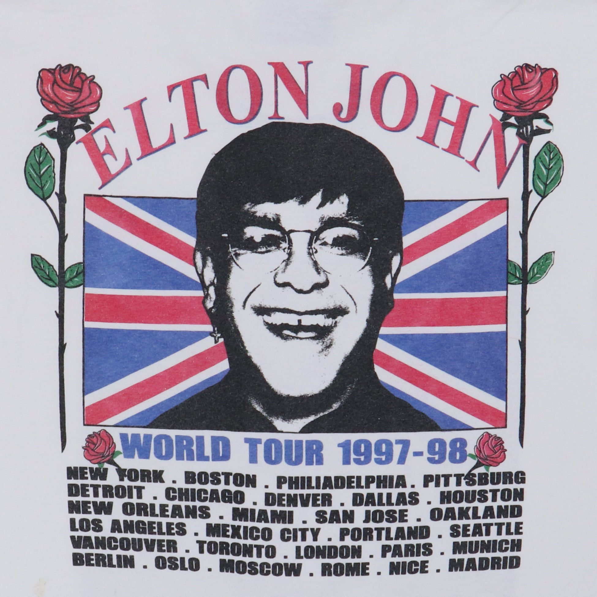 1997 Elton John The Big Picture World Tour Shirt | Authentic