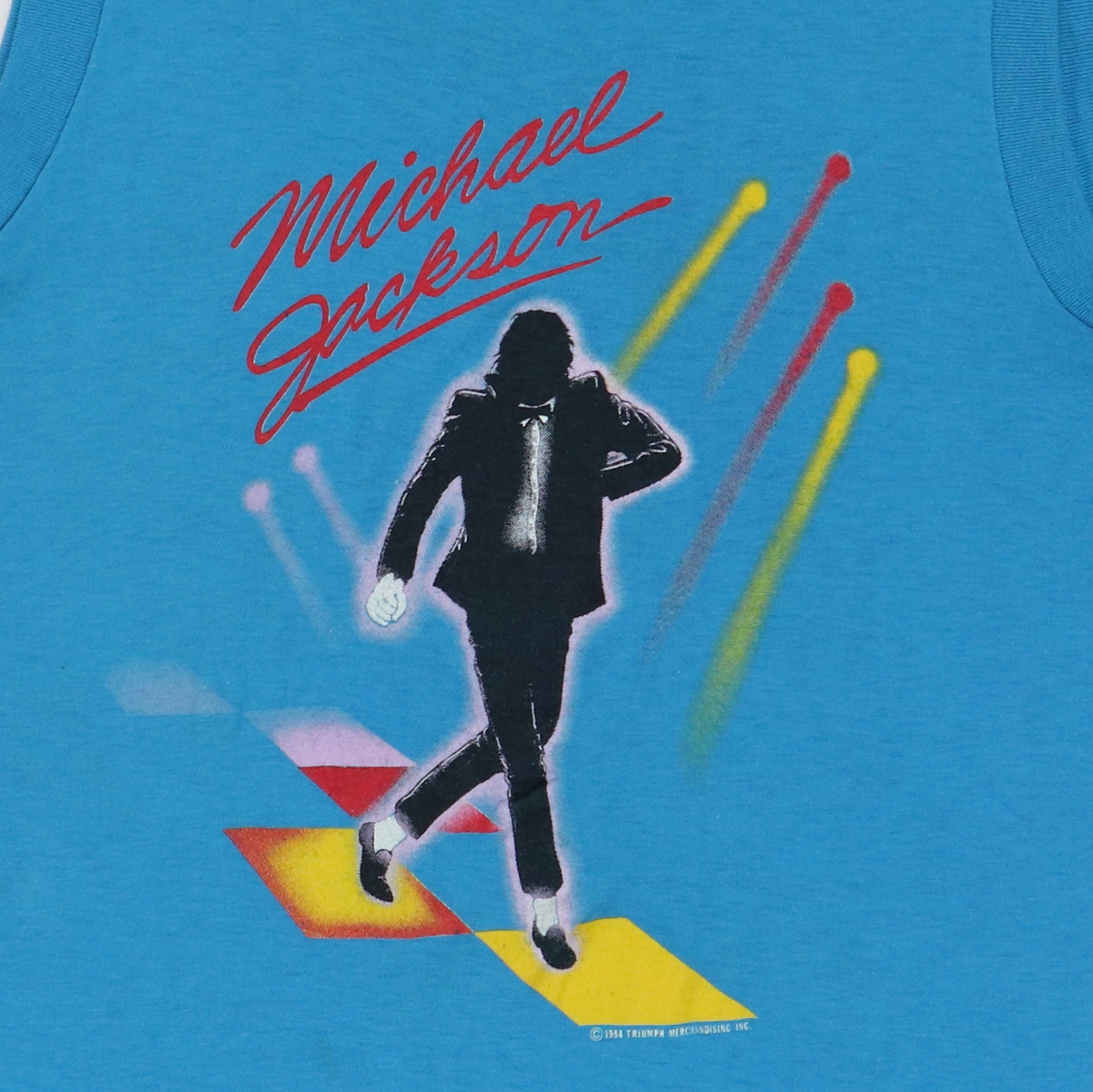 1984 Michael Jackson Victory Tour Sleeveless Shirt | Authentic