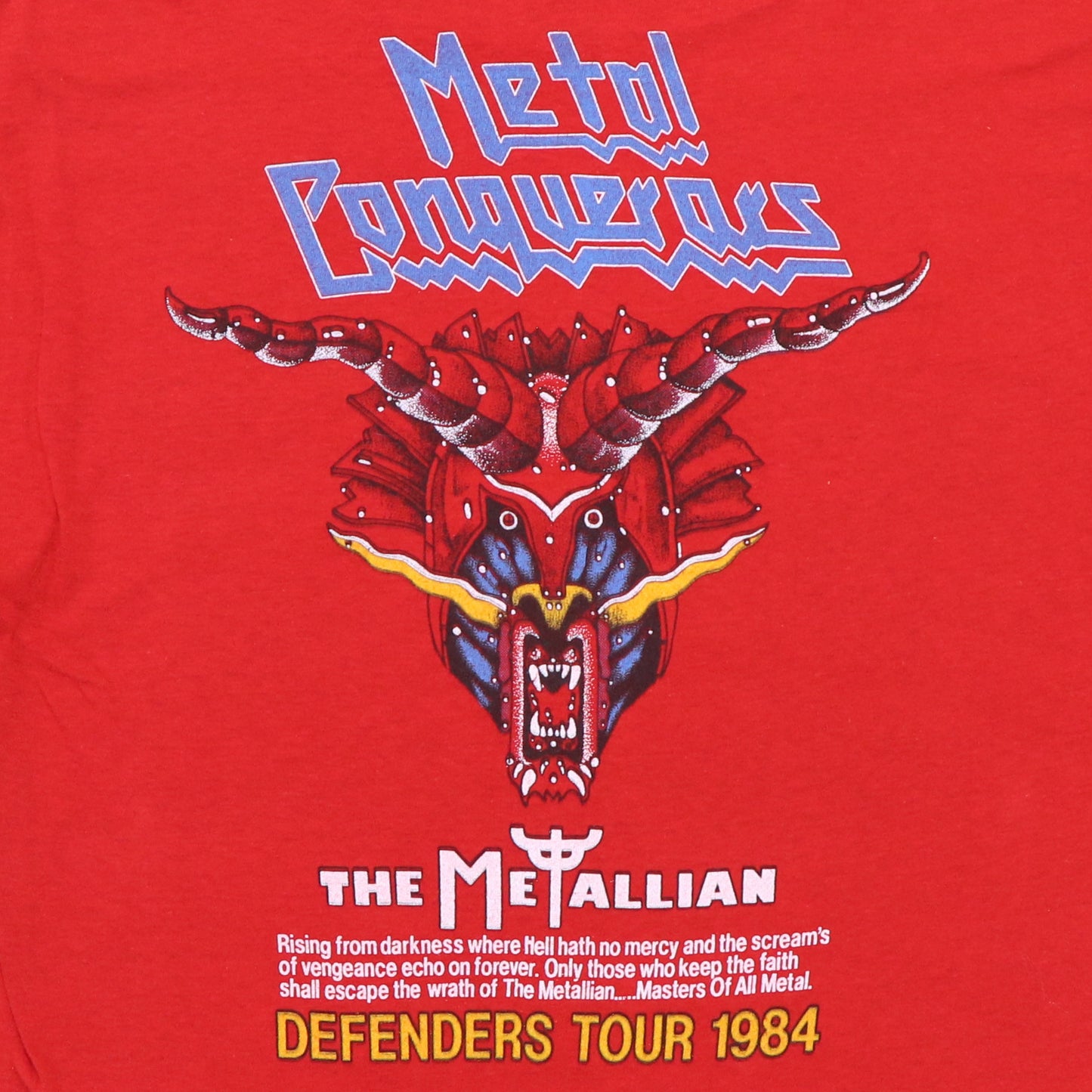1984 Judas Priest Defenders Of The Faith Long Sleeve Tour Shirt