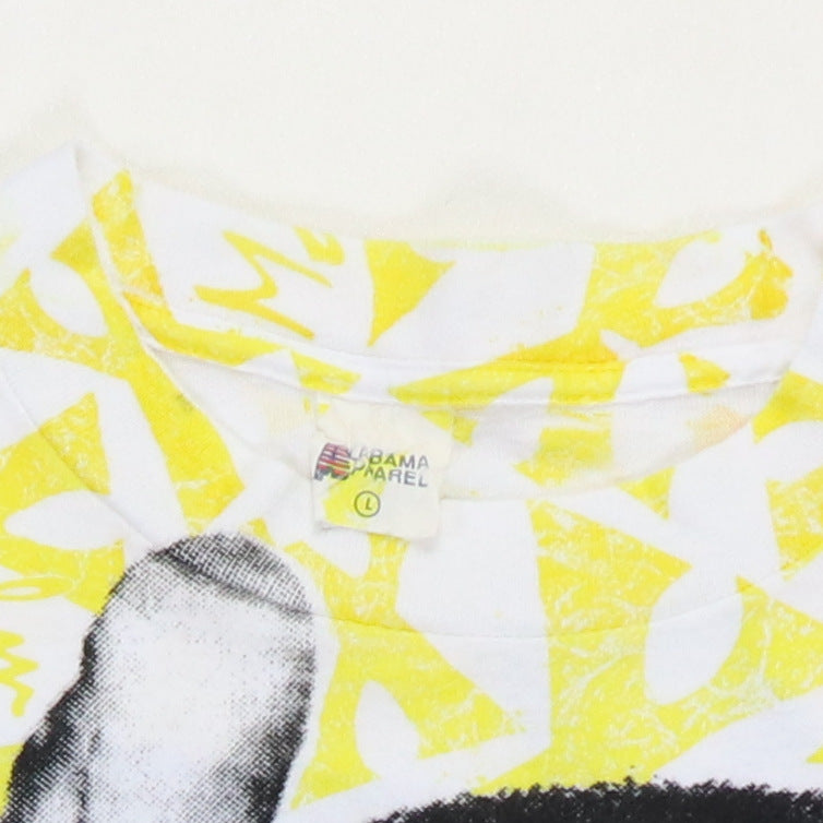 1990s Malcolm X All Over Print Shirt