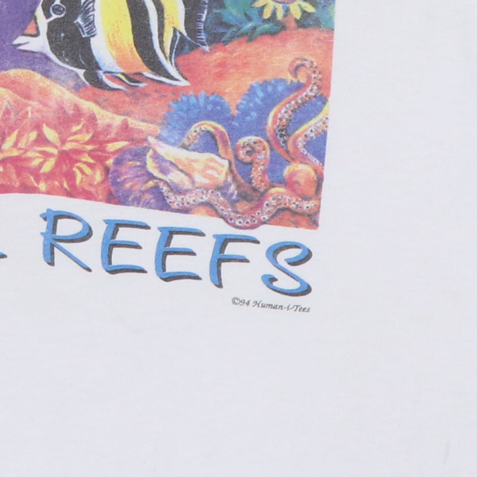 1994 Save Our Coral Reefs Ocean Fish Shirt