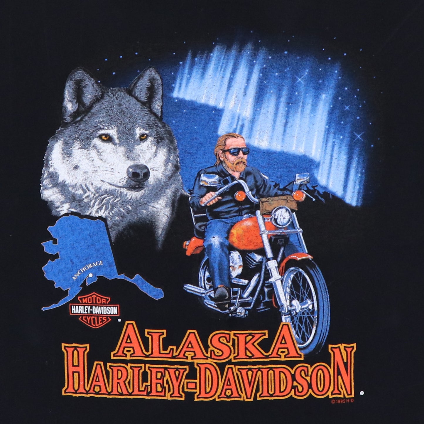 1995 Harley Davidson Anchorage Alaska Shirt