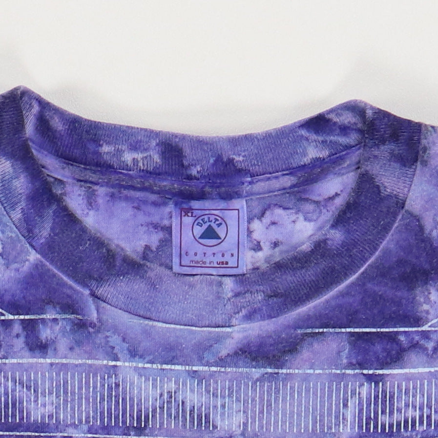1995 Tesla Bust A Nut All Over Print Tie Dye Shirt