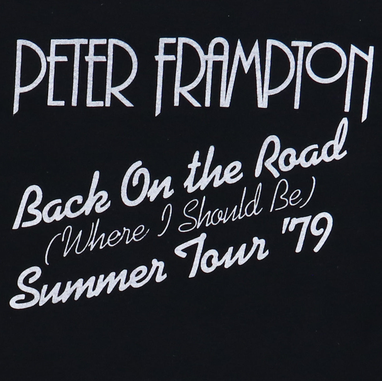 1979 Peter Frampton Summer Tour Shirt
