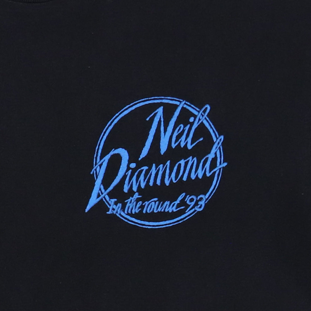 1993 Neil Diamond Crew Concert Shirt | Authentic Vintage Tee