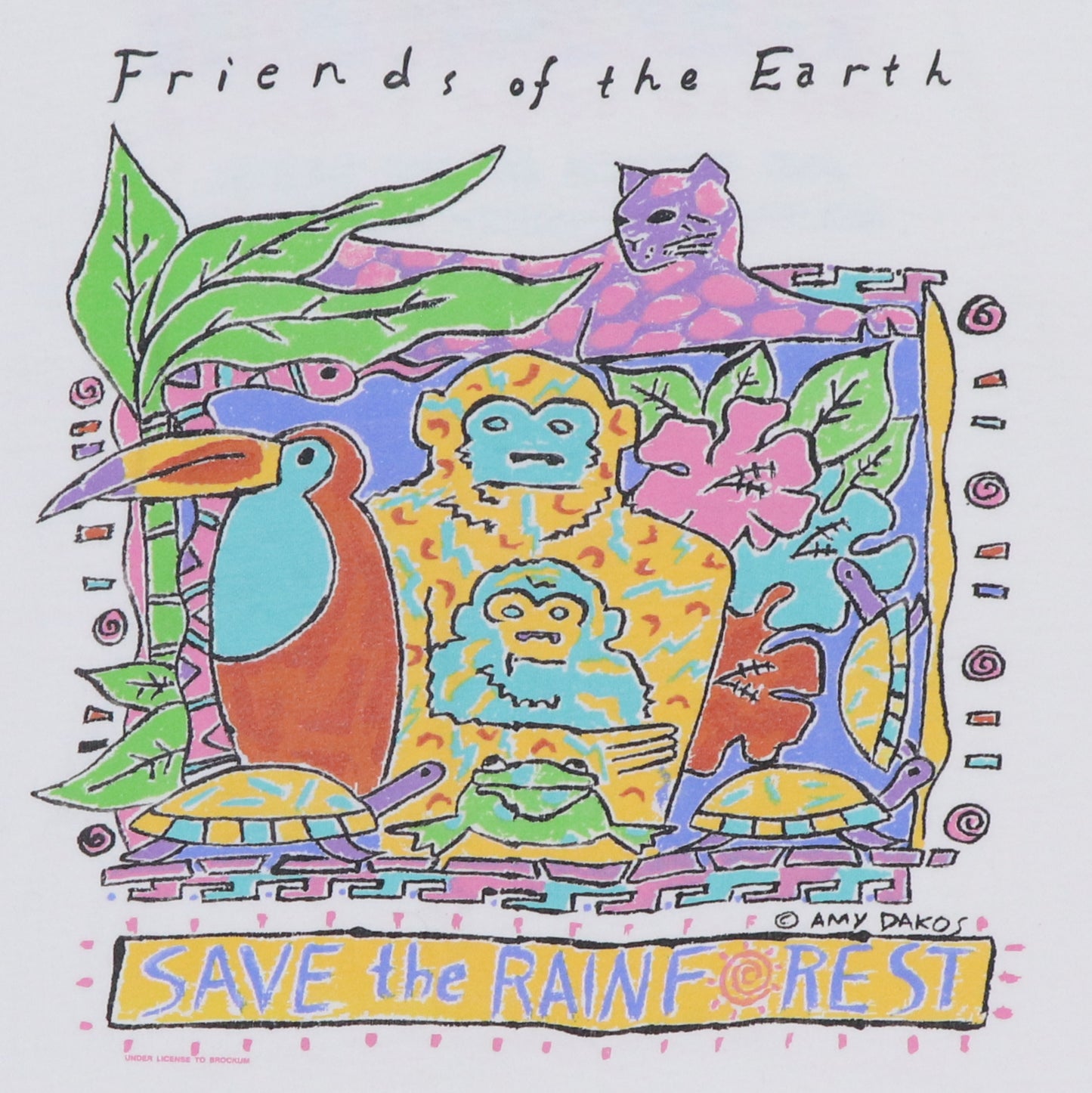 1989 Paul McCartney Save The Rainforest Tour Shirt