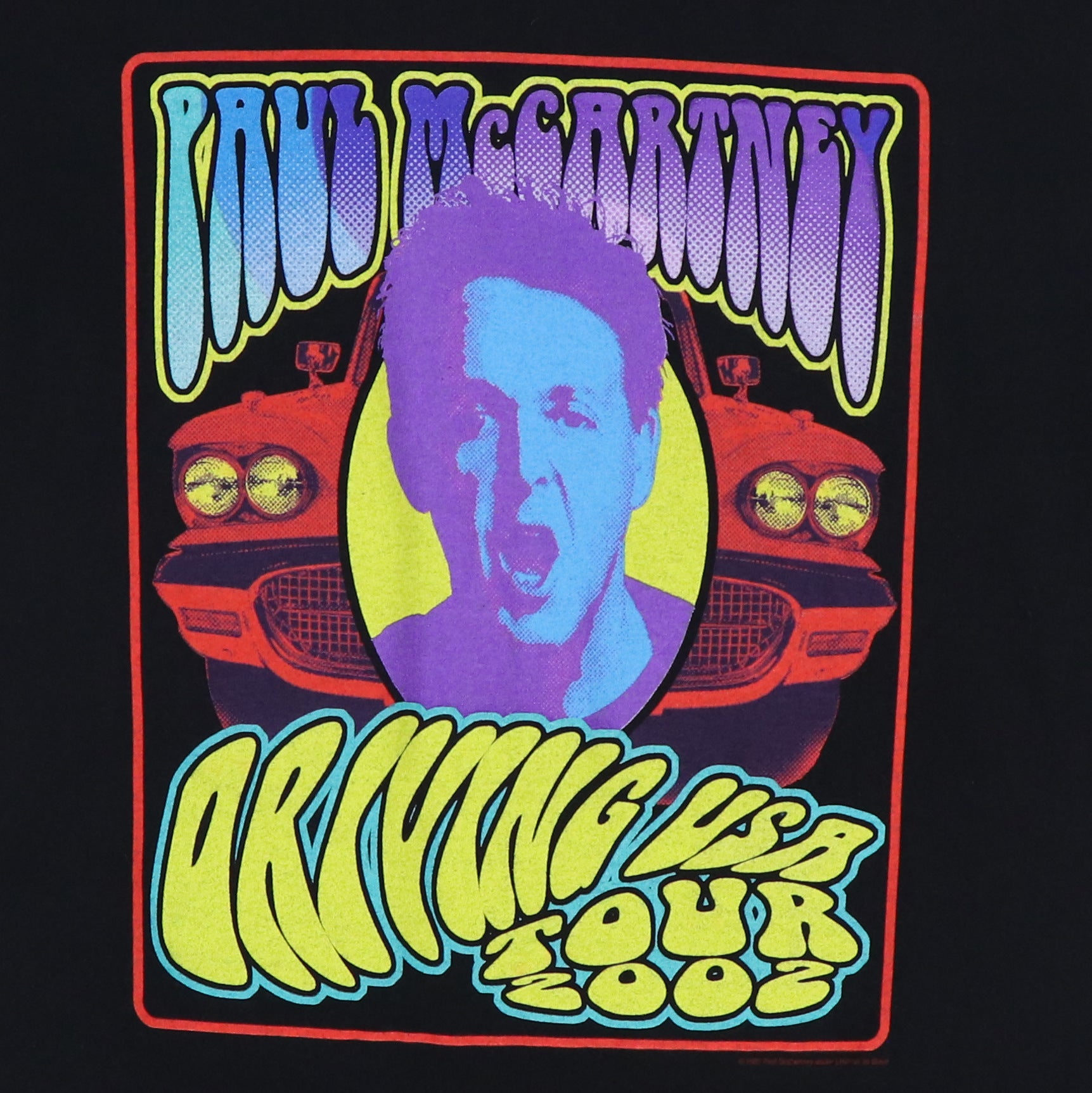 2002 Paul McCartney Driving Tour Shirt | Authentic Vintage Tee