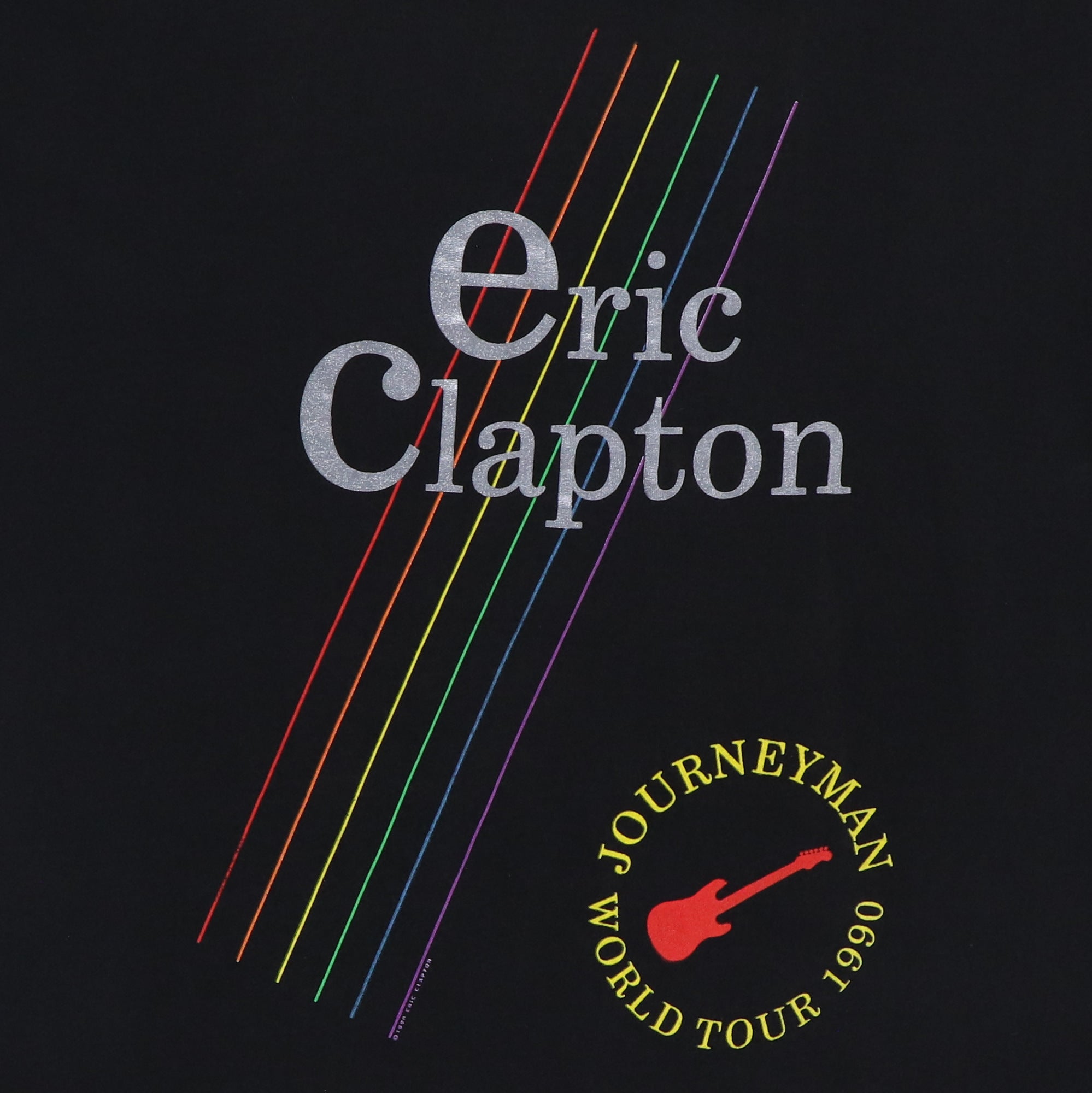 エリッククラプトン1990ジャーニーマンツアーオフィシャルビンテージスウェット Vintage 1990s Eric Clapton Distressed Journey Man Sweatshirt
