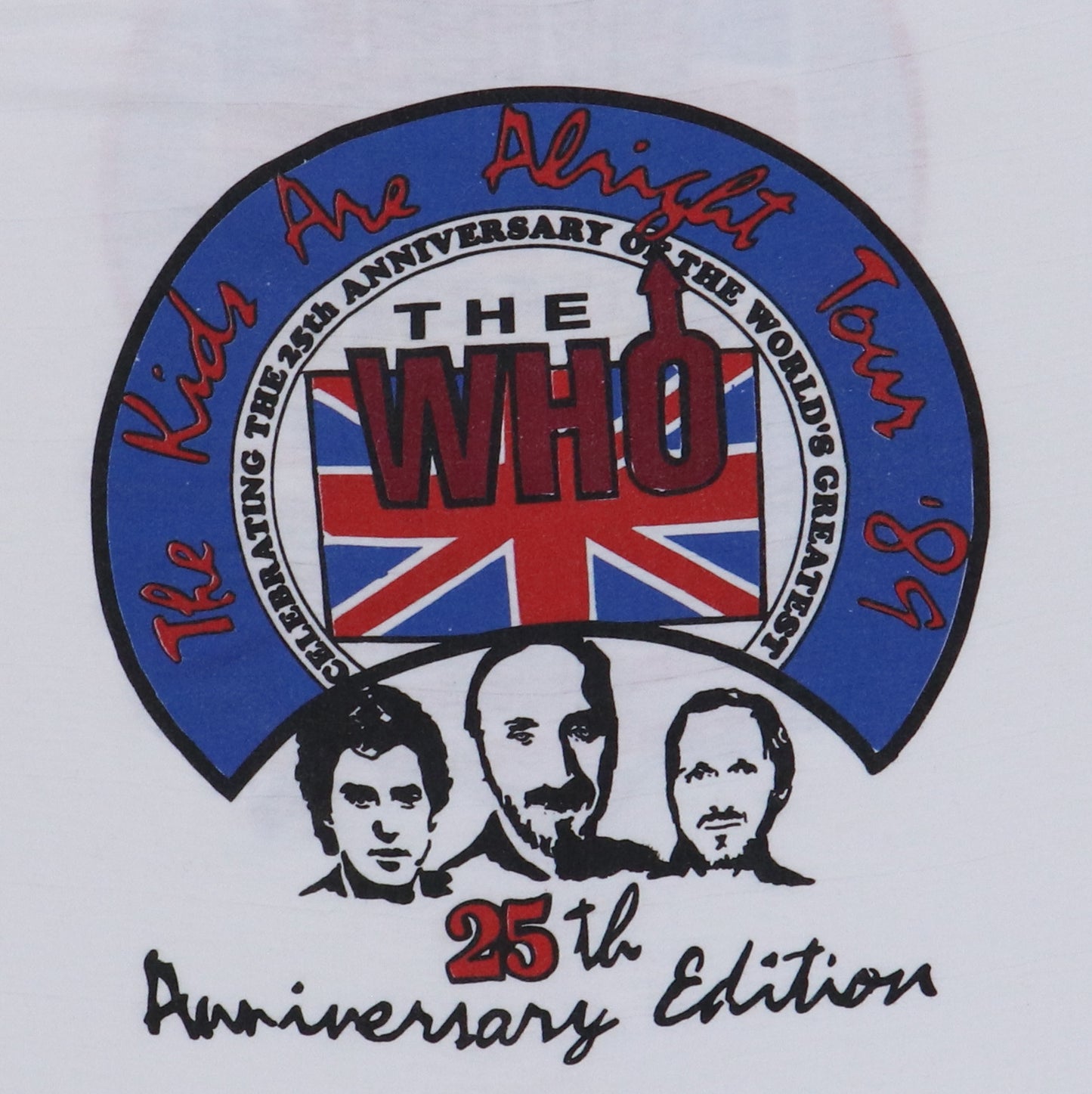 1989 The Who Kids Are Alright 25th Anniversary Edition Shirt