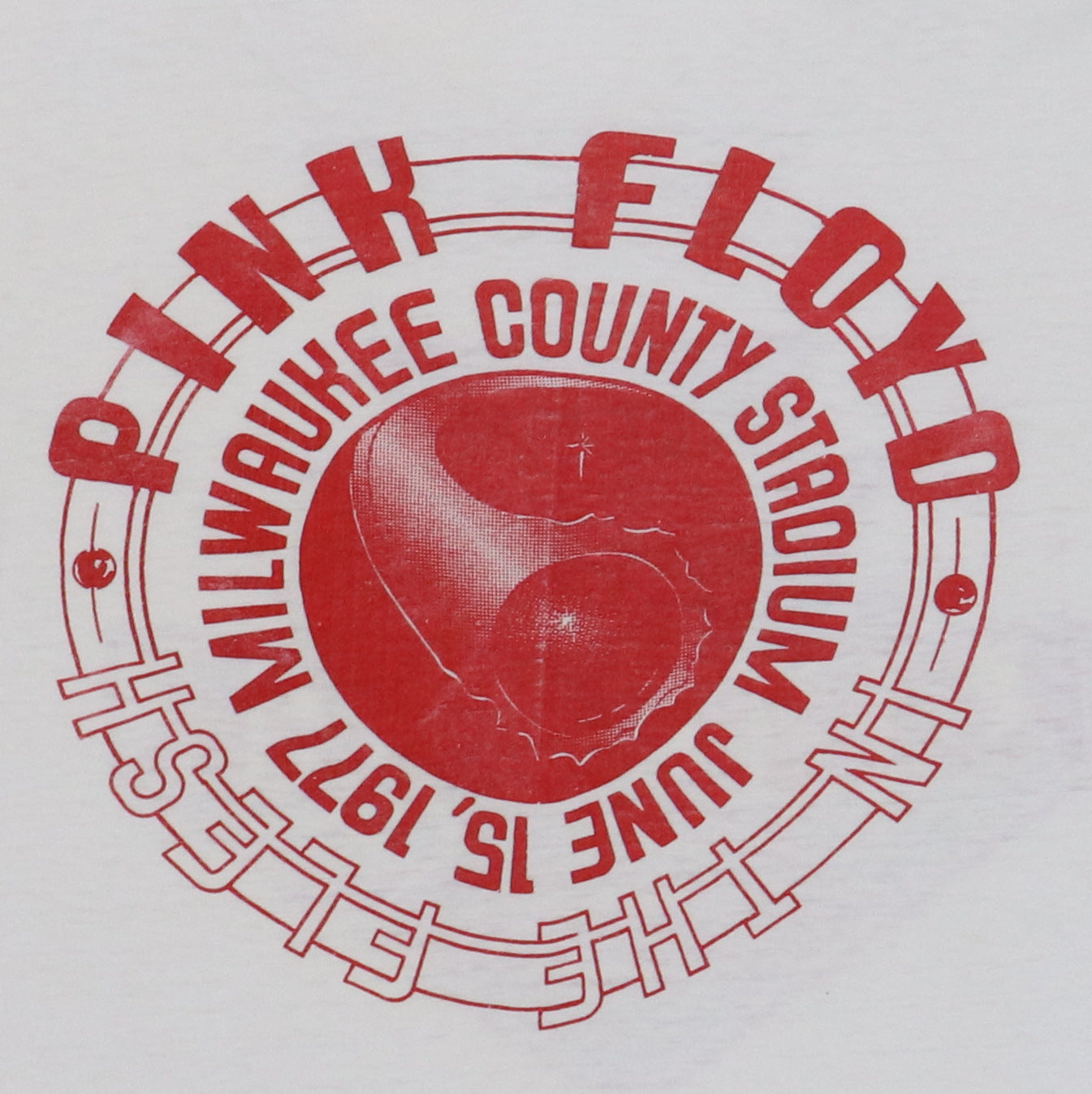 1977 Pink Floyd Milwaukee Concert Crew Shirt