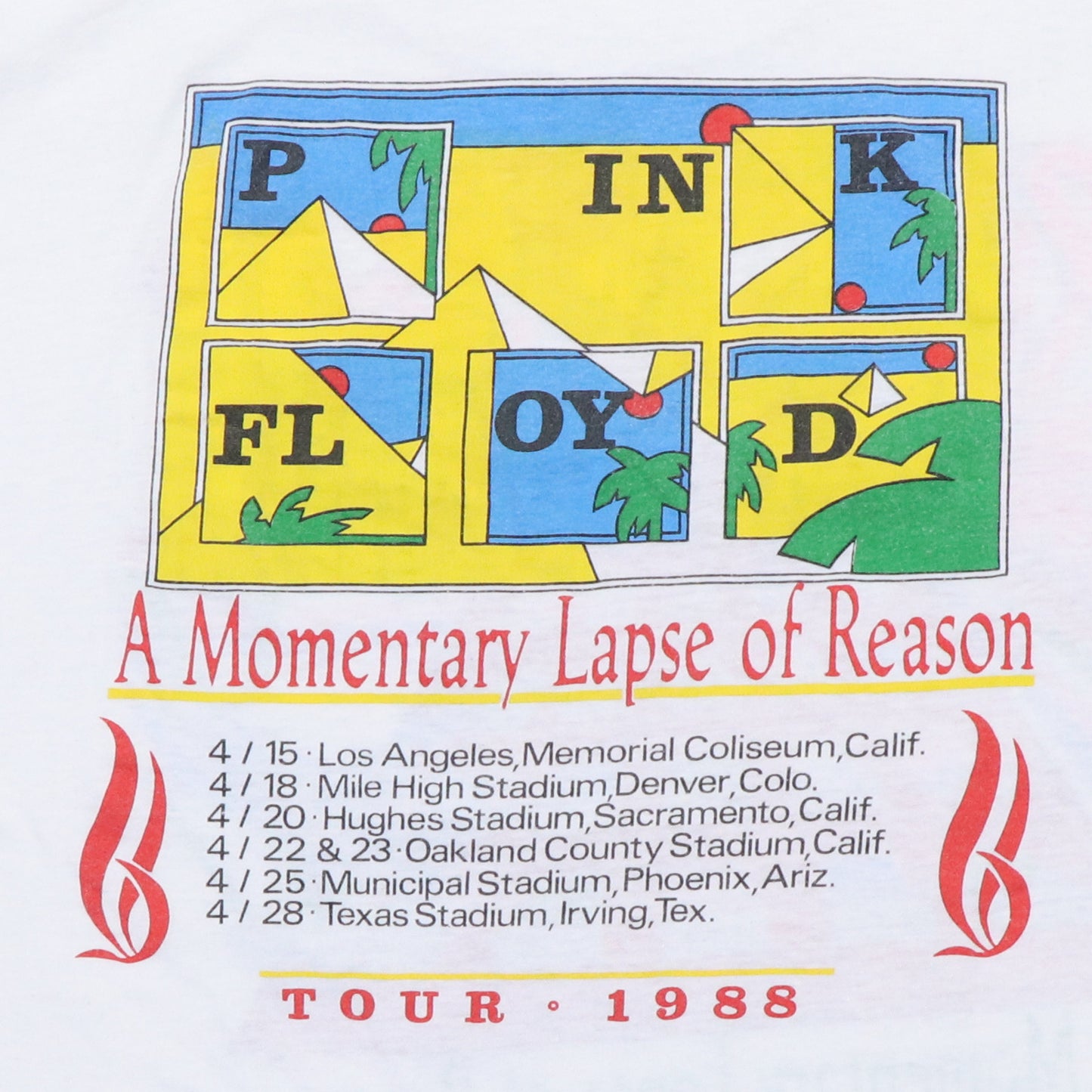 1988 Pink Floyd Momentary Lapse Tour Shirt