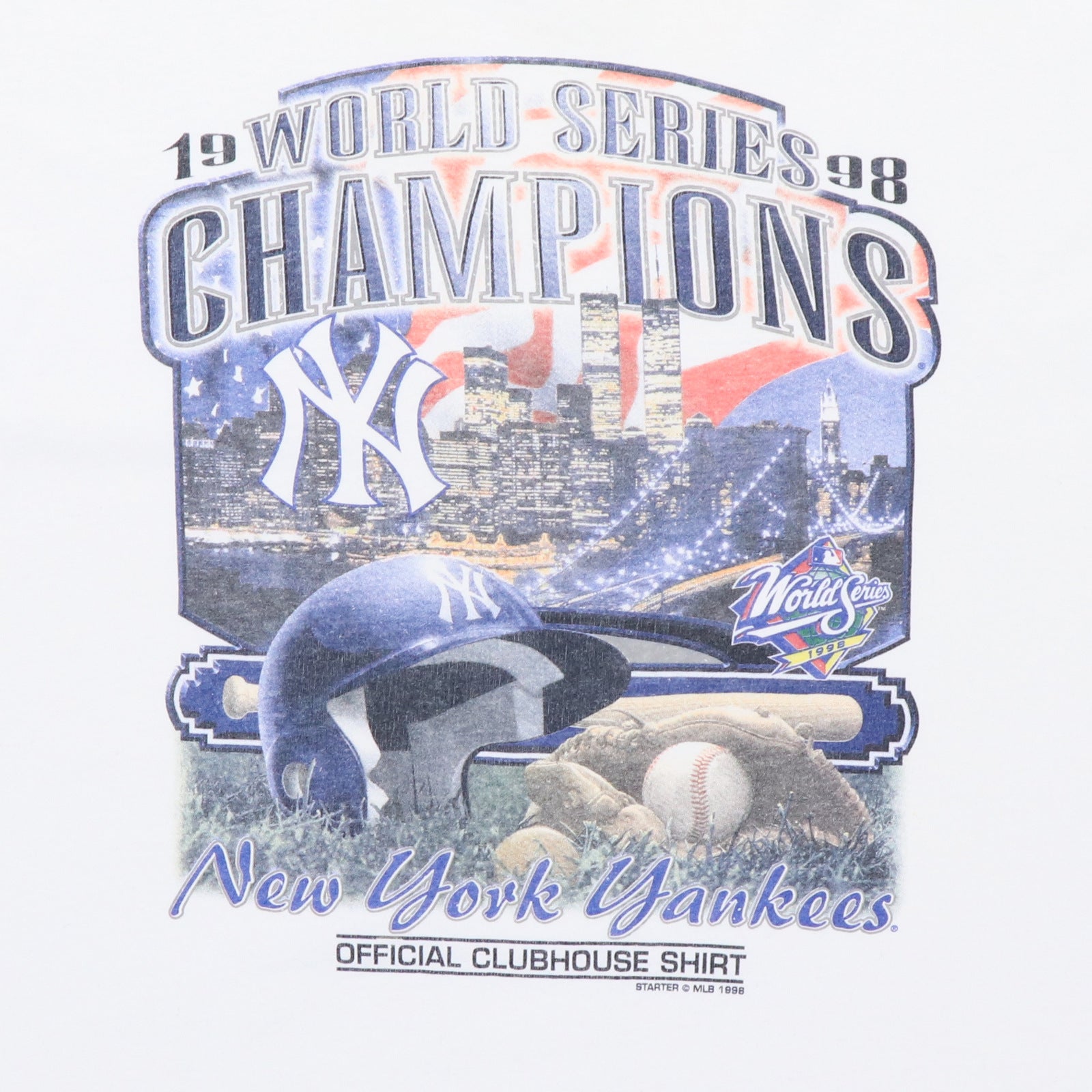 ●1998 WOLRDCHAMPIONSSHIPS 　５コセット 1998 New York Yankees World Series Champions Shirt | Authentic