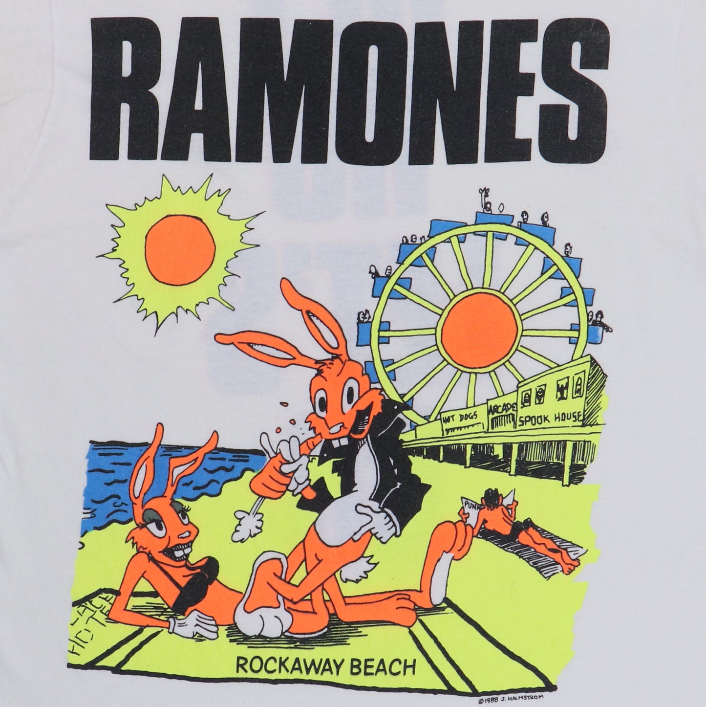 1988 Ramones Rockaway Beach Shirt