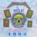 1992 Metallica Rulz Tour Tie Dye Shirt