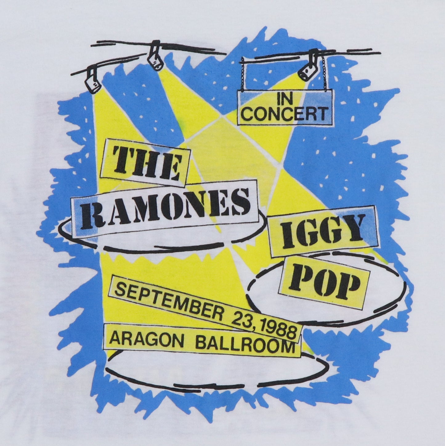 1988 Iggy Pop Ramones Concert Shirt