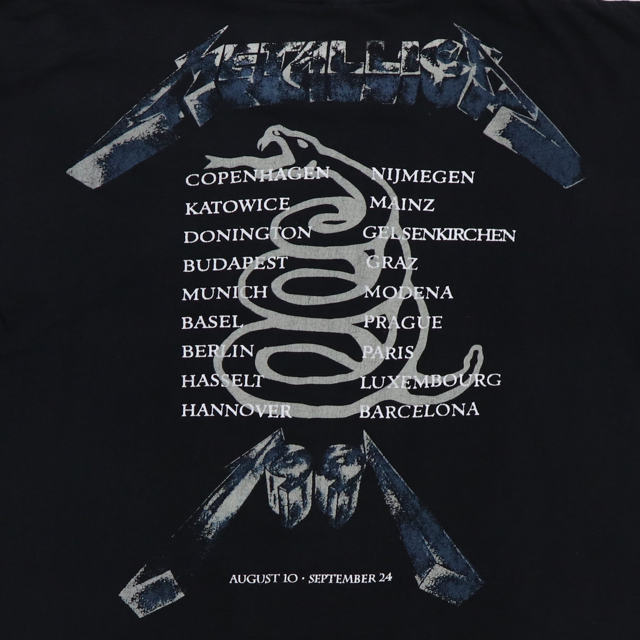 1991 Metallica Tour Shirt – WyCo Vintage