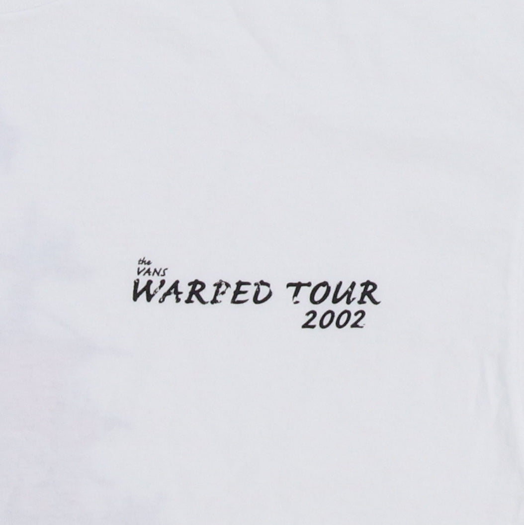 warped tour 2002 VANS　Tシャツ　M　白　　　オフィシャル Original vintage 2002 Vans Warped Tour Shirt | WyCo Vintage