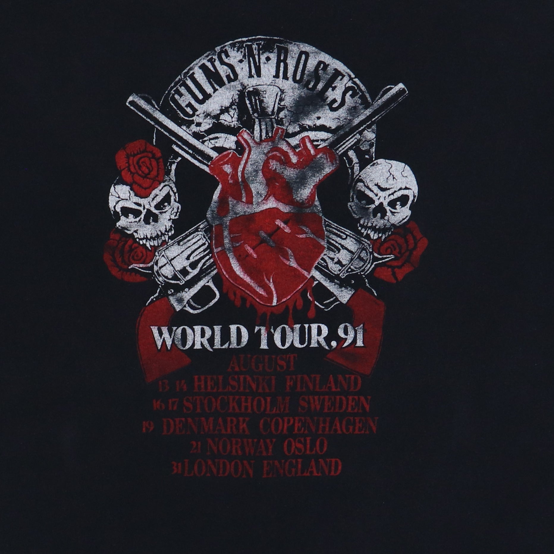 1991 Guns N Roses World Tour Shirt – WyCo Vintage 1991 Guns N Roses World Tour Shirt – WyCo Vintage
