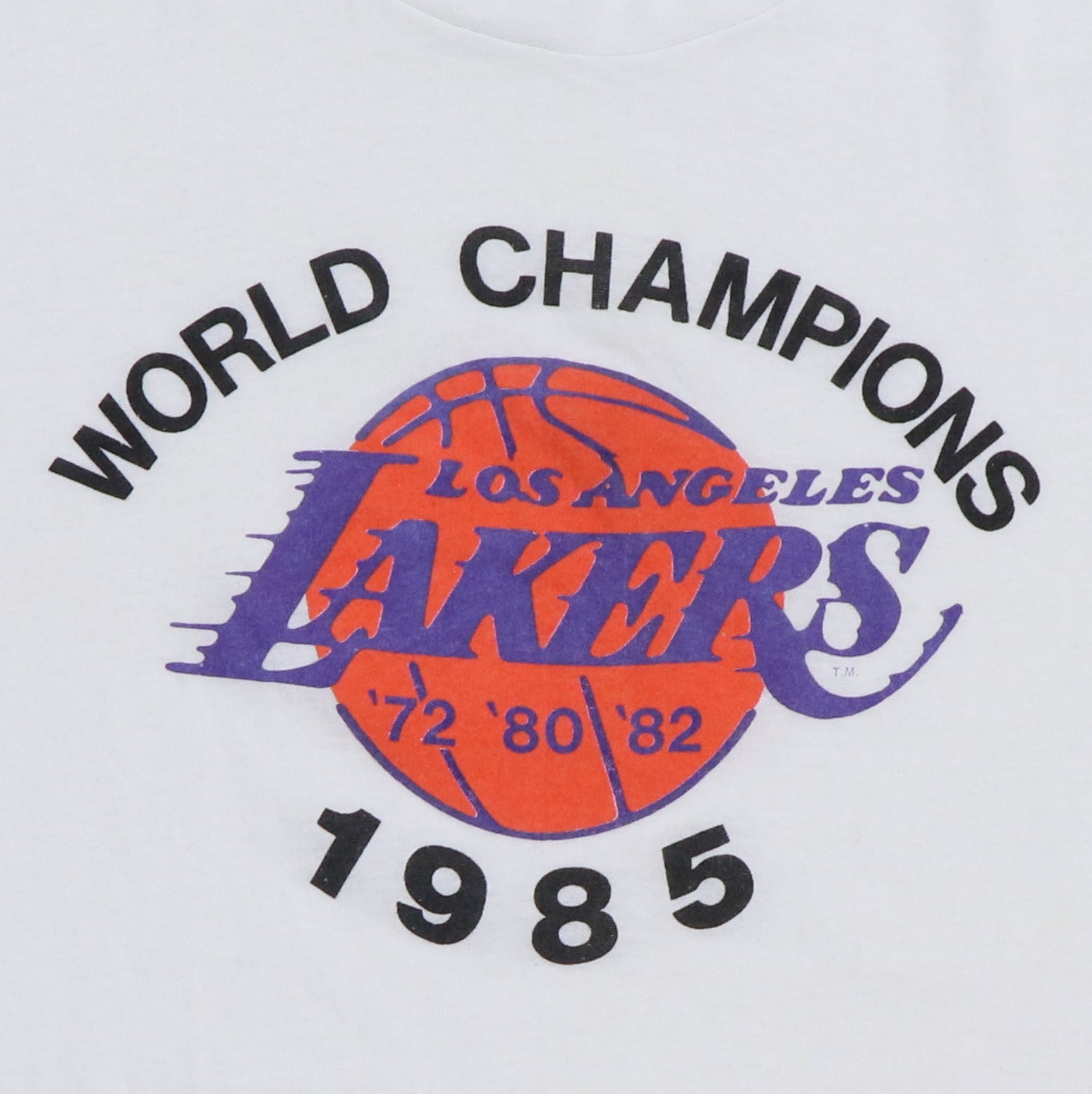 1985 Los Angeles Lakers World Champions Shirt – WyCo Vintage