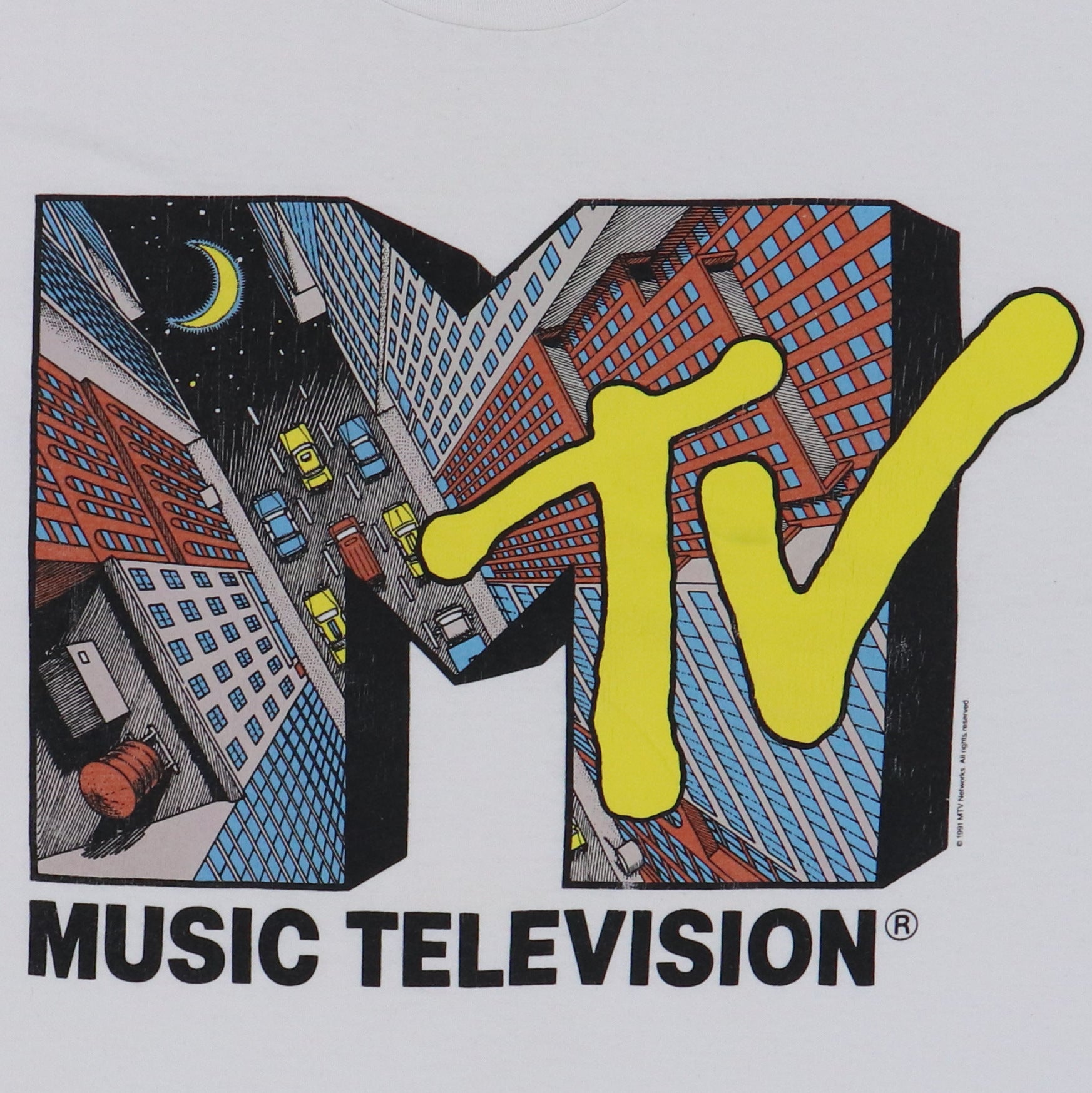 1991 MTV Music Television Shirt | Authentic Vintage Tee – WyCo Vintage