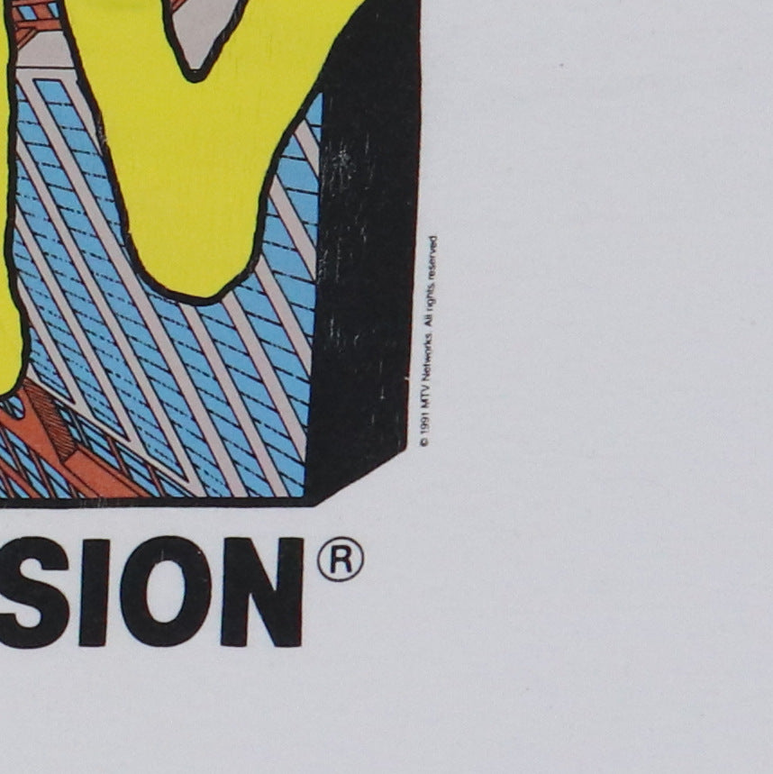 Original vintage 1991 MTV Music Television Shirt | WyCo Vintage