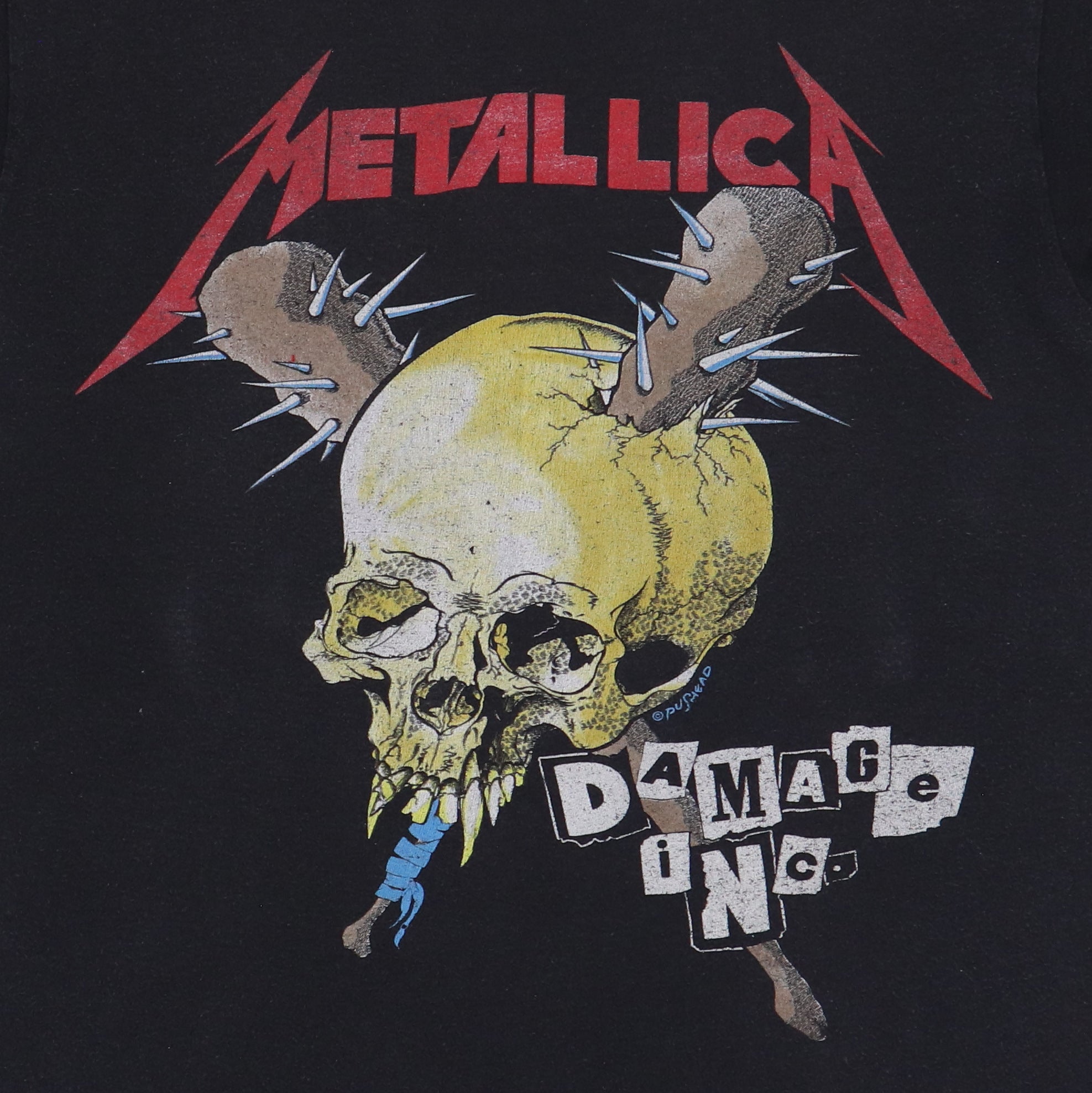 1980s Metallica Damage Inc Tour Shirt | Authentic Vintage Tee