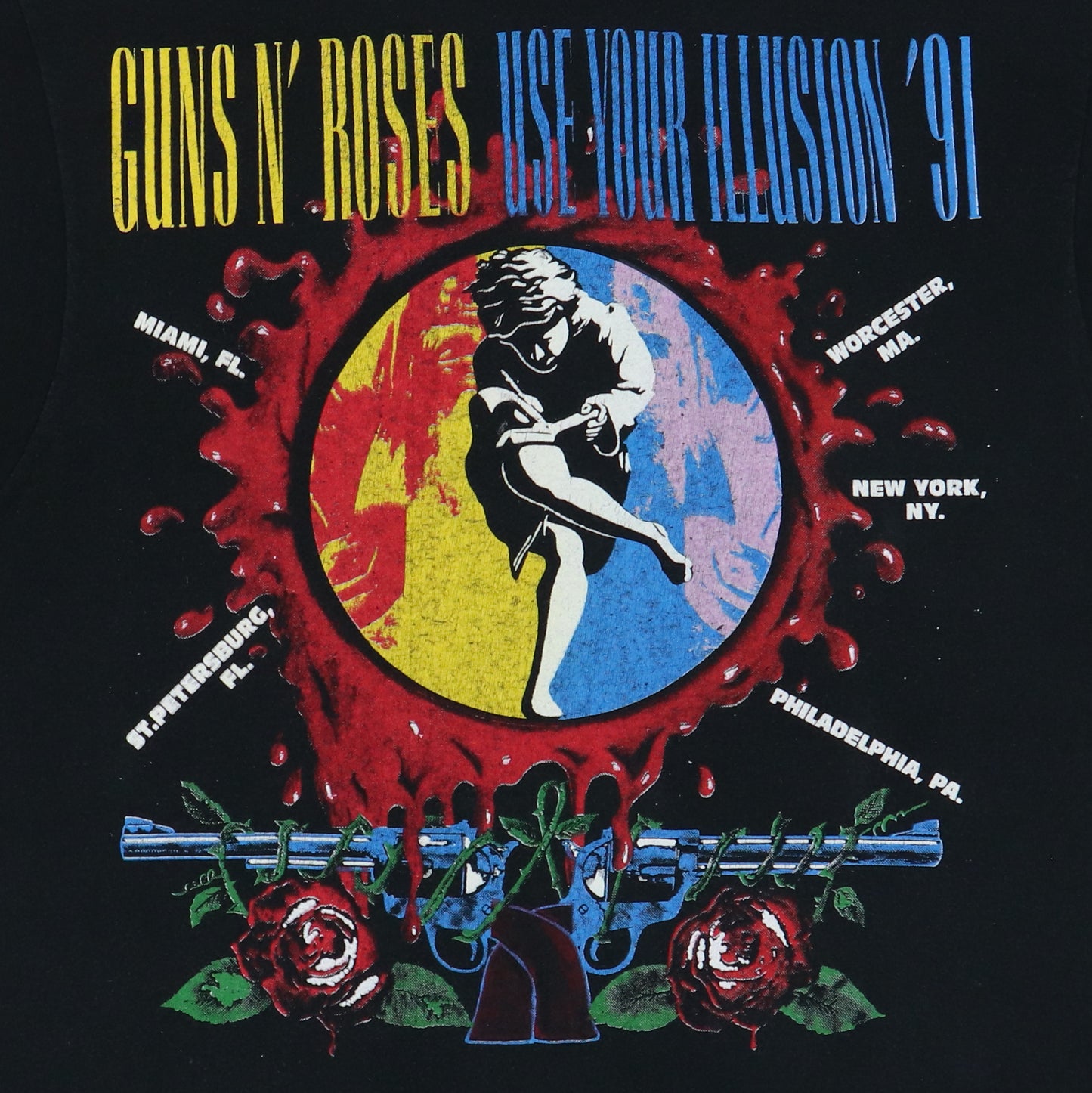 1991 Guns N Roses Use Your Illusion Tour Shirt