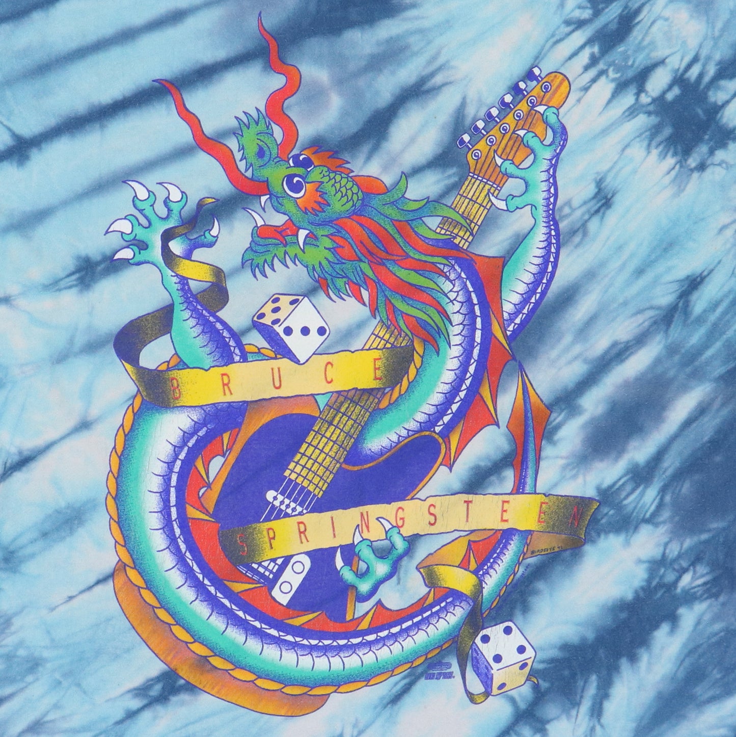 1991 Bruce Springsteen Tie Dye Shirt