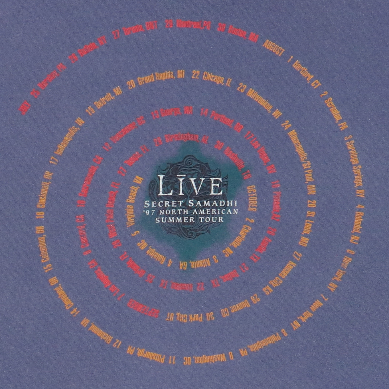 1997 Live Secret Samadhi Tour Shirt