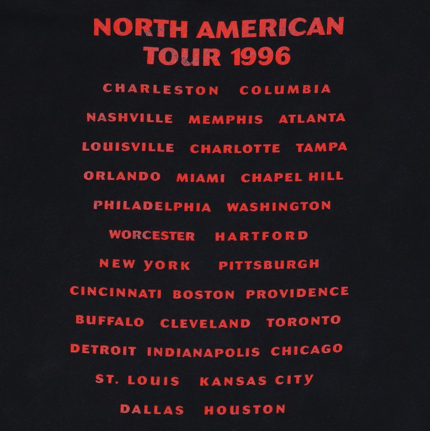 1996 Bob Seger & The Silver Bullet Band Tour Shirt