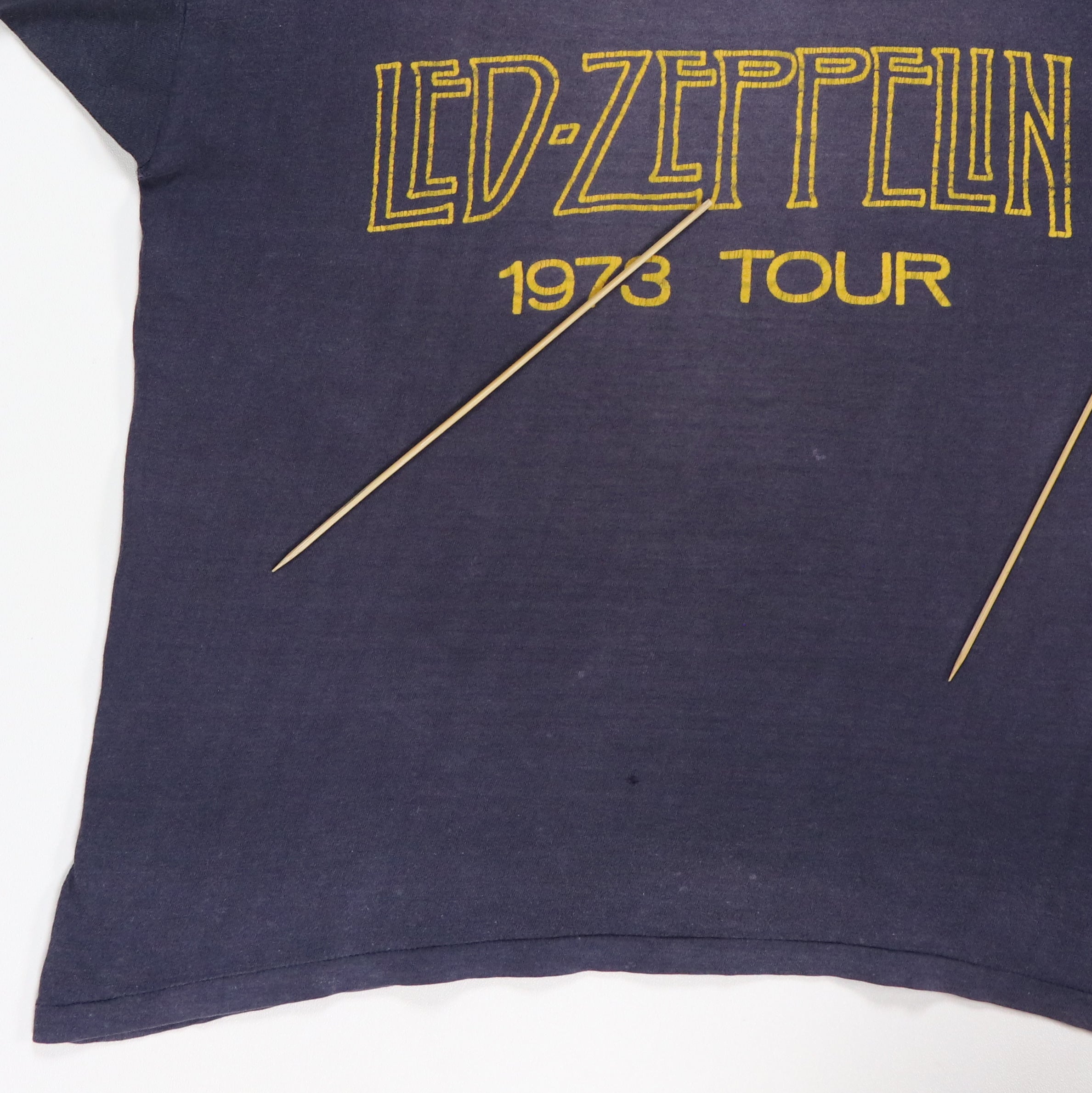 1973 Led Zeppelin Showco Crew Tour Shirt | Authentic Vintage Tee