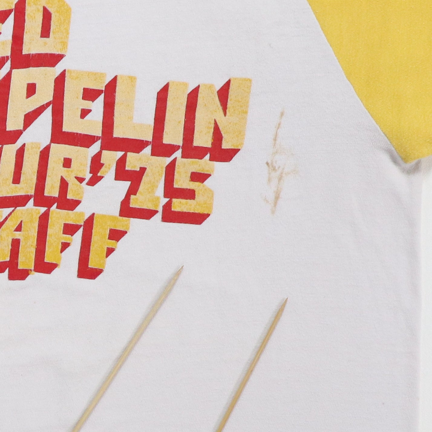 1975 Led Zeppelin Showco Crew Tour Shirt
