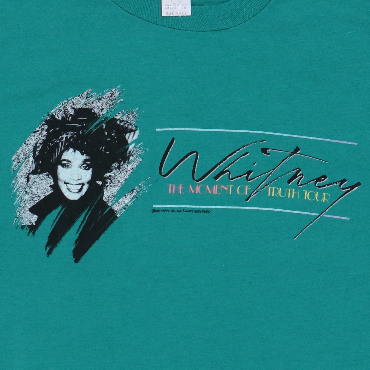 Original vintage 1987 Whitney Houston Moment Of Truth World