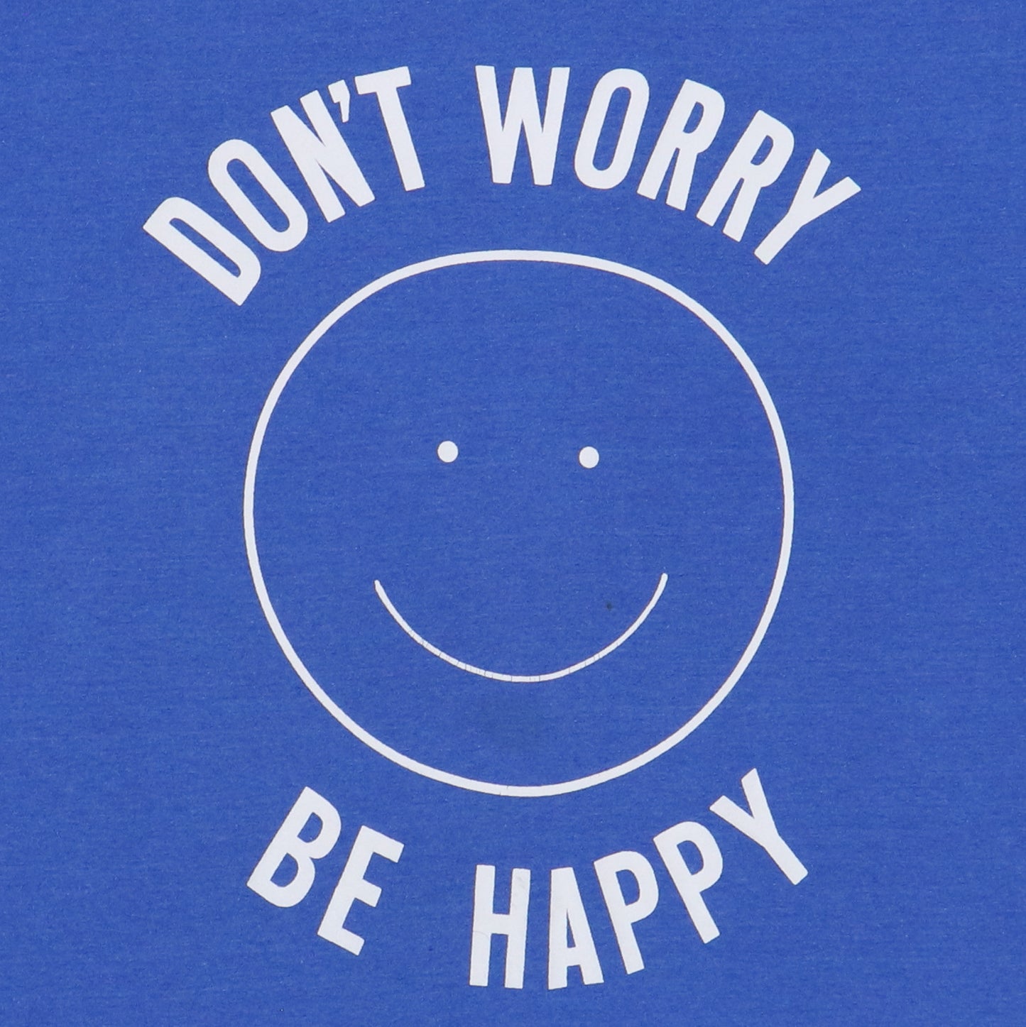 1990s Don't Worry Be Happy Shirt Detail