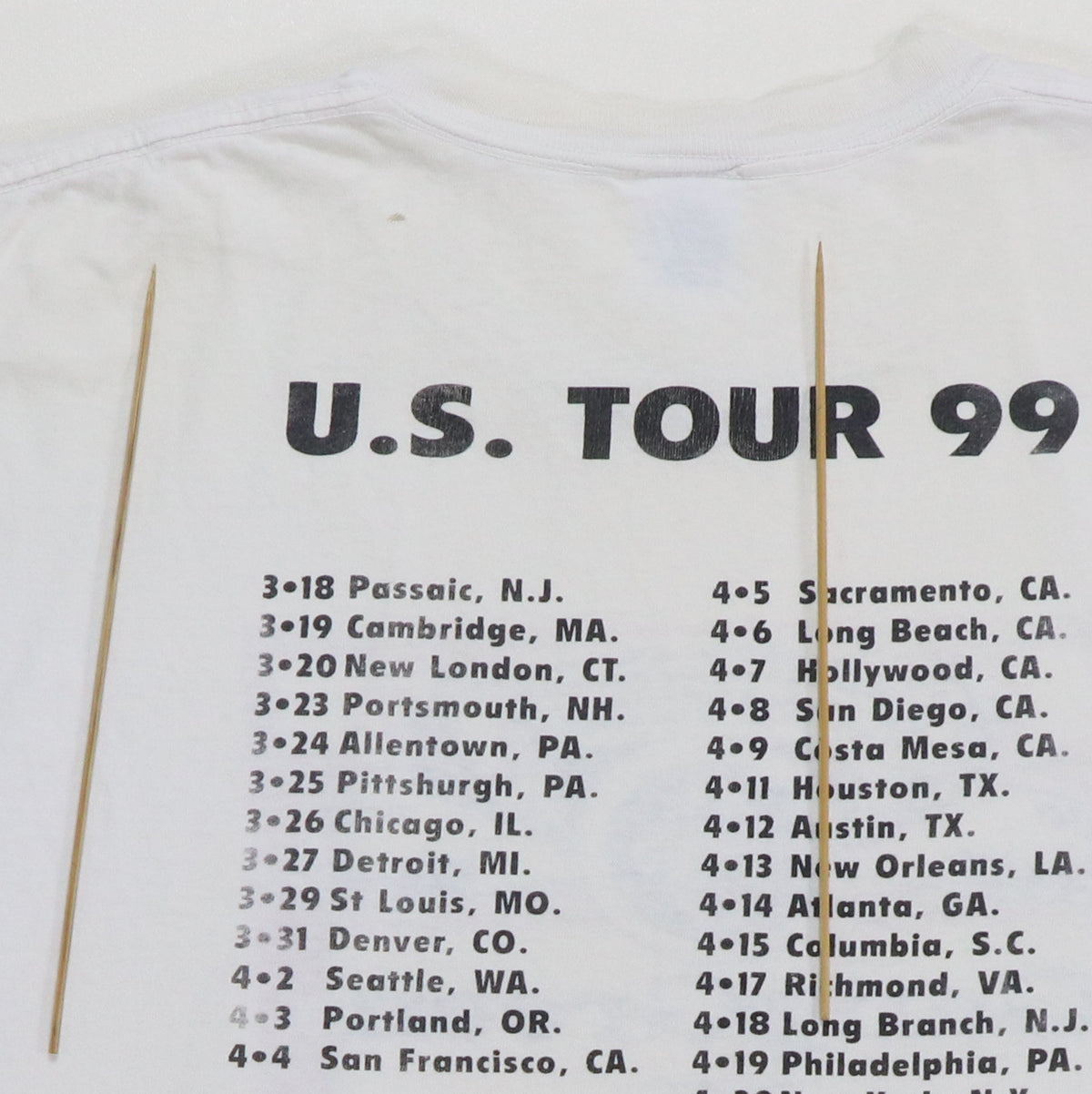 1999 Gang Green US Tour Shirt | Authentic Vintage Tee – WyCo Vintage
