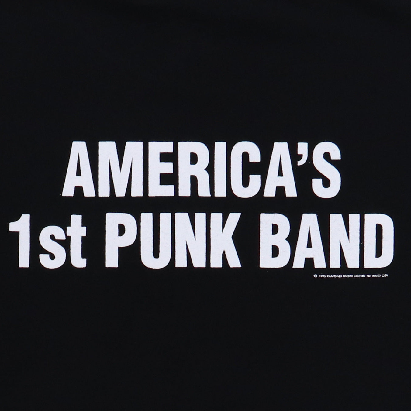 2000s Ramones America's 1st Punk Band Long Sleeve Shirt Detail