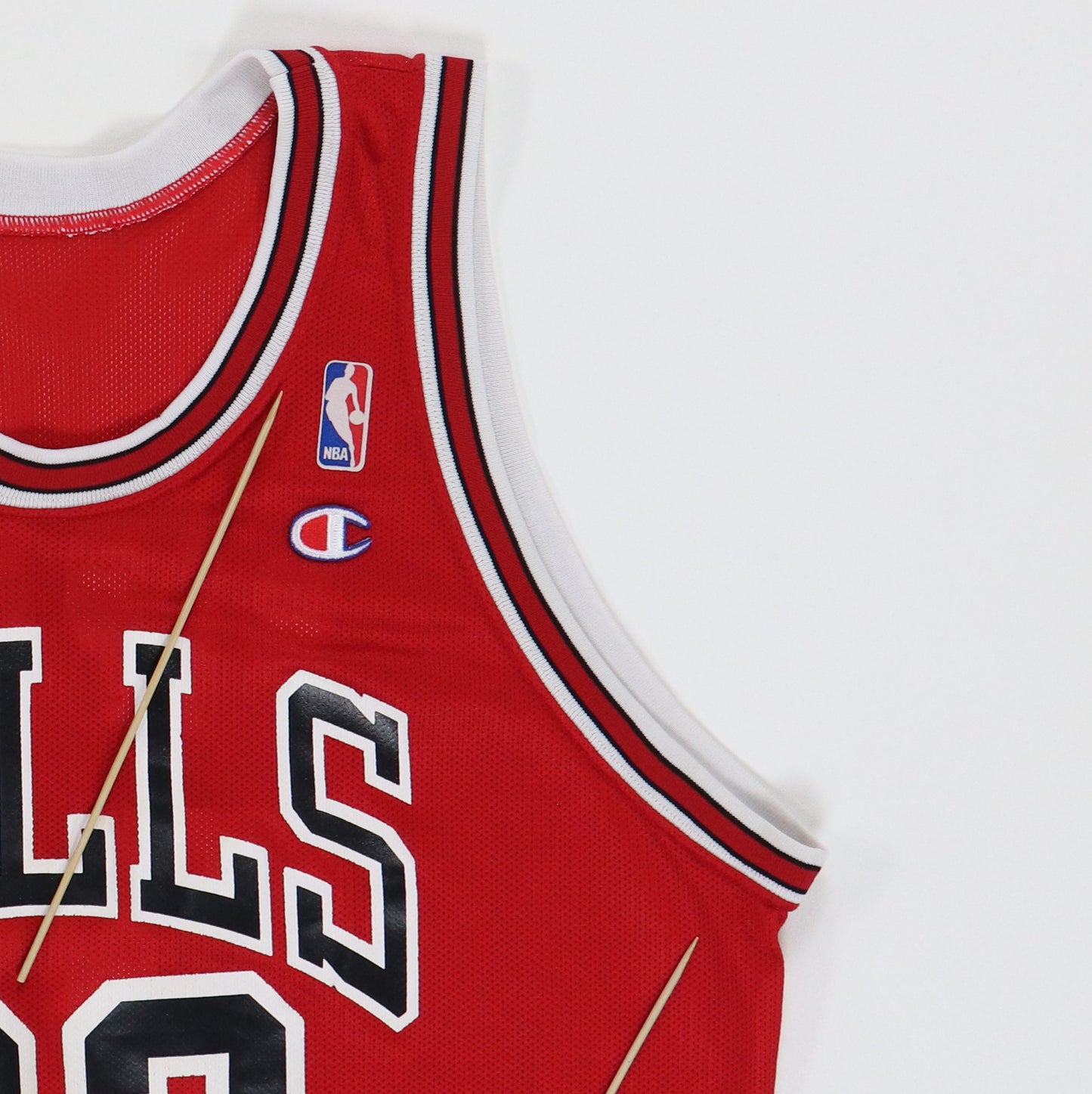 Scottie Pippen Chicago Bulls Red Champion Jersey VTG Size 44/ Large